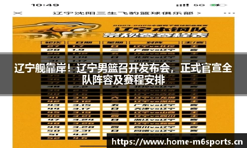辽宁舰靠岸！辽宁男篮召开发布会，正式官宣全队阵容及赛程安排