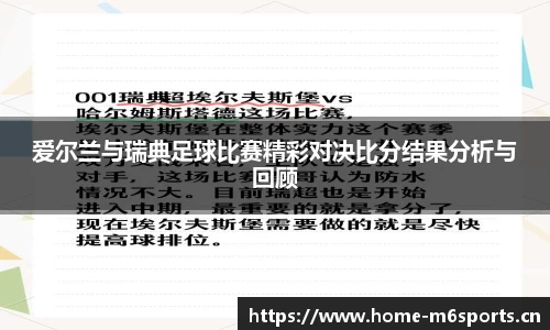 爱尔兰与瑞典足球比赛精彩对决比分结果分析与回顾